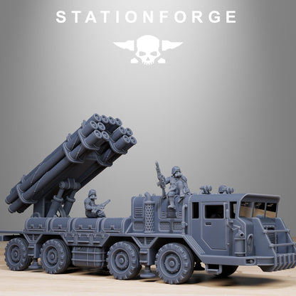 GrimGuard Artillery Vehicle, Modular Sci-Fi Wargame Tankette by STATIONFORGE