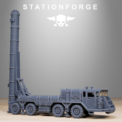 GrimGuard Artillery Vehicle, Modular Sci-Fi Wargame Tankette by STATIONFORGE