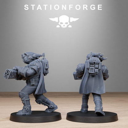Tarion Pistoleers, Communitarian Alien Infantry, Sci-Fi Wargames Miniatures by STATIONFORGE