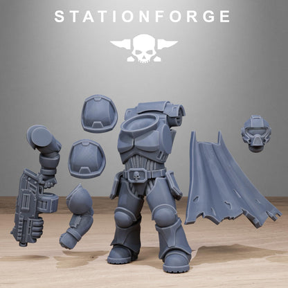 Socratis Brutes, Modular Sci-Fi Marine warriors by STATIONFORGE, Grimdark Wargames Proxy