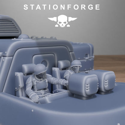 FreeGuard Skycrane, Modular Sci-Fi Guardsmen Tank Transport by STATIONFORGE, Sci-fi Wargames Proxy