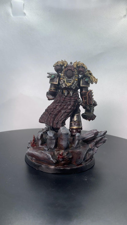 Prime Leader Of The Dragon Knights, Modular Sci-Fi Marine warriors by STATIONFORGE, Grimdark Wargames Proxy