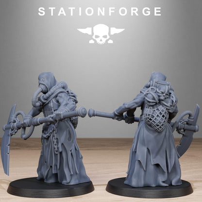 Corrupted Guard Butchers, 3D Printed Sci-Fi Miniatures by STATIONFORGE