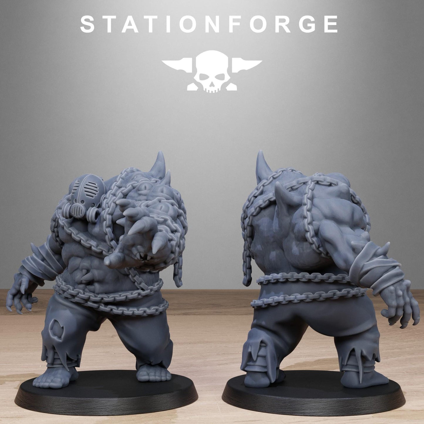 Corrupted Guard Butchers, 3D Printed Sci-Fi Miniatures by STATIONFORGE