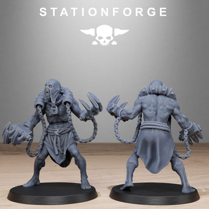 Corrupted Guard Butchers, 3D Printed Sci-Fi Miniatures by STATIONFORGE