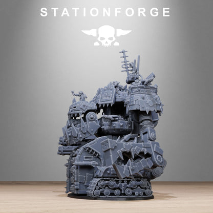 Orkaz Gognauts, Space-Faring Orkish Menace Sculpted by STATIONFORGE, Grimdark Compatible, Scaled for Sci-Fi Miniature Wargames