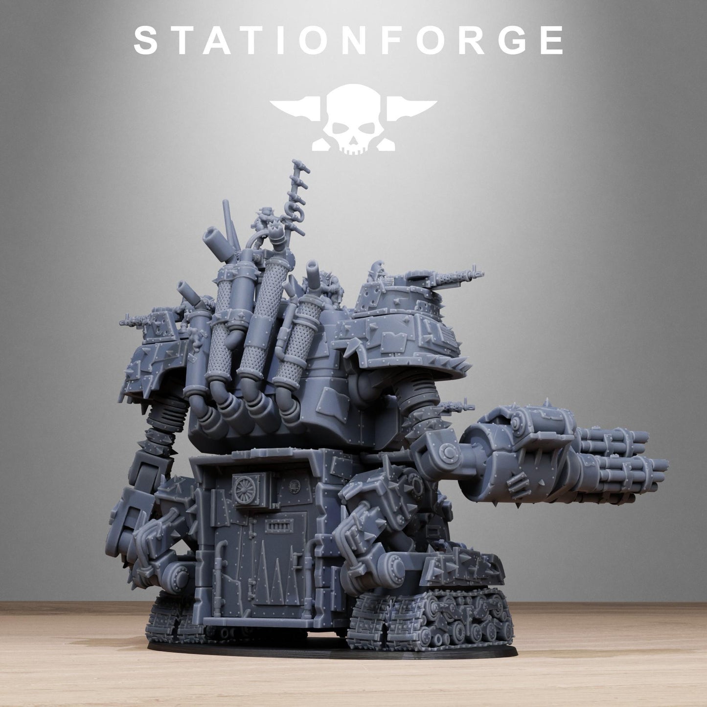 Orkaz Gognauts, Space-Faring Orkish Menace Sculpted by STATIONFORGE, Grimdark Compatible, Scaled for Sci-Fi Miniature Wargames
