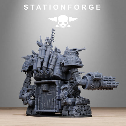Orkaz Gognauts, Space-Faring Orkish Menace Sculpted by STATIONFORGE, Grimdark Compatible, Scaled for Sci-Fi Miniature Wargames