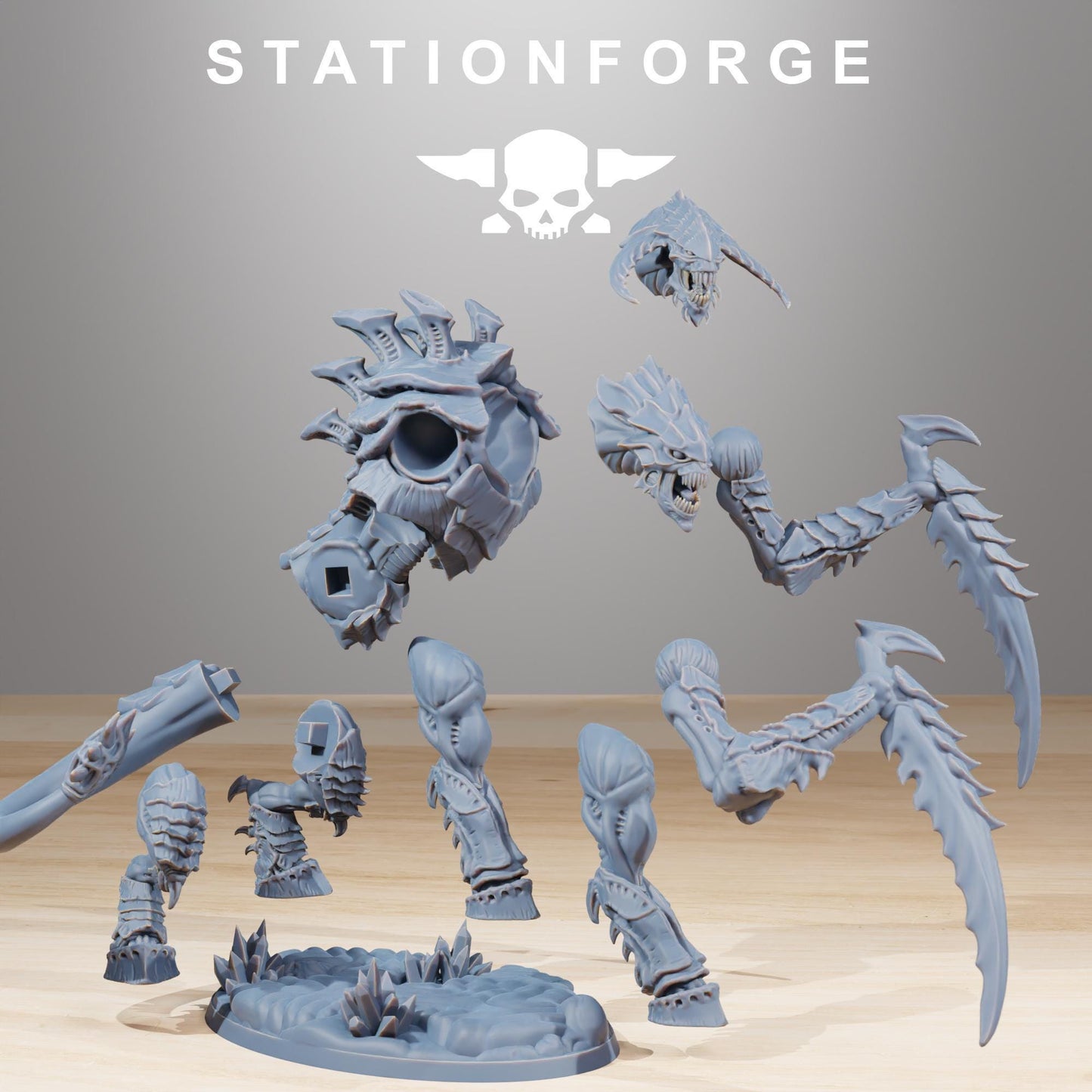 Xenarid Necrothorns - Xenarid Alien Bugs -  Sci-Fi Grimdark Bug aliens by STATIONFORGE