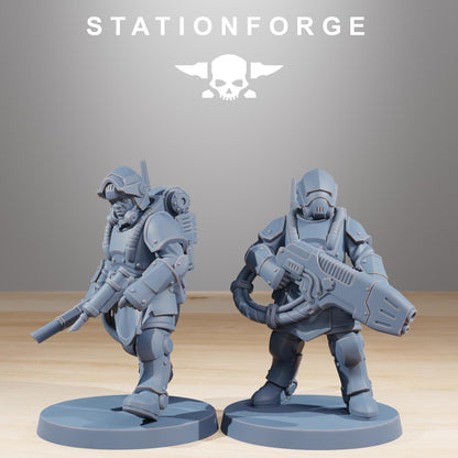 RoyalGuard Commandos Miniatures by STATIONFORGE,  Imperial guard infantry regiment