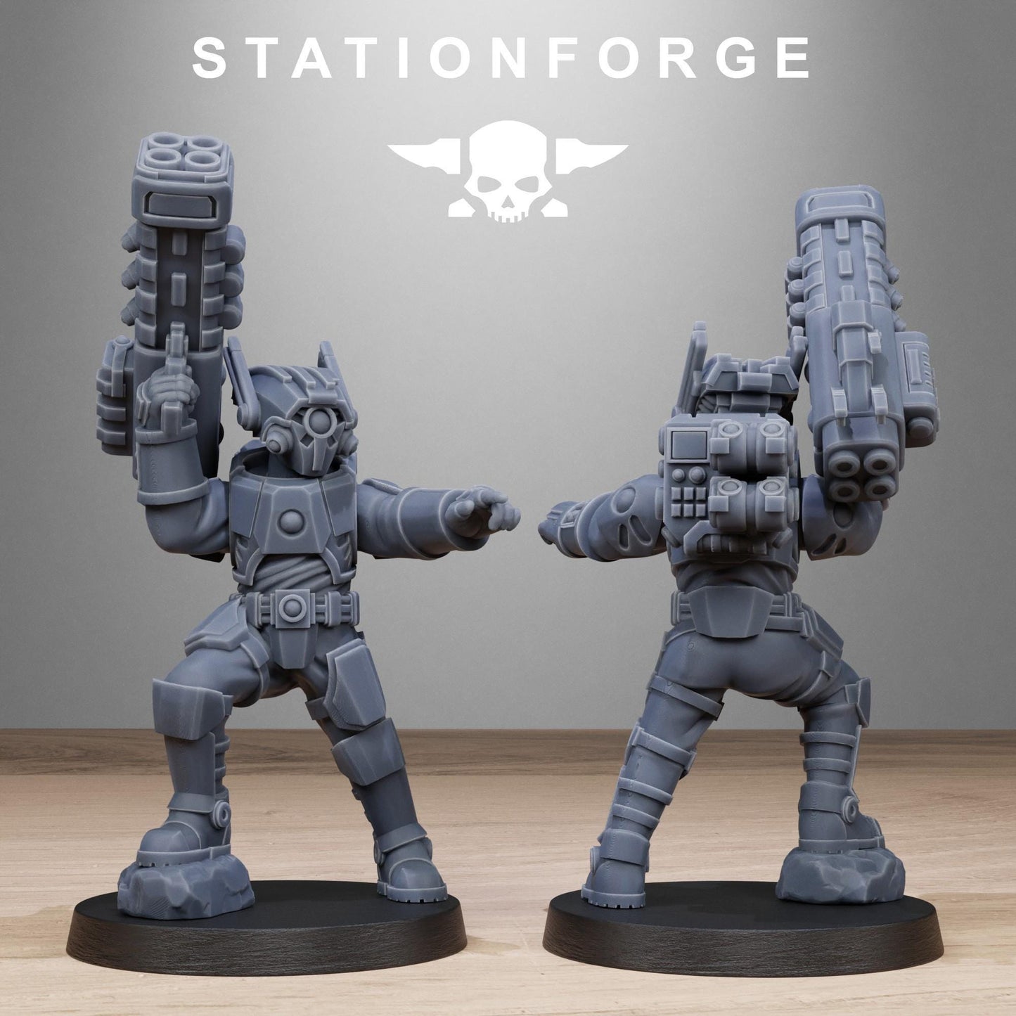 Tarion Heavy Infantry, Communitarian Alien Infantry, Sci-Fi Wargames Miniatures by STATIONFORGE