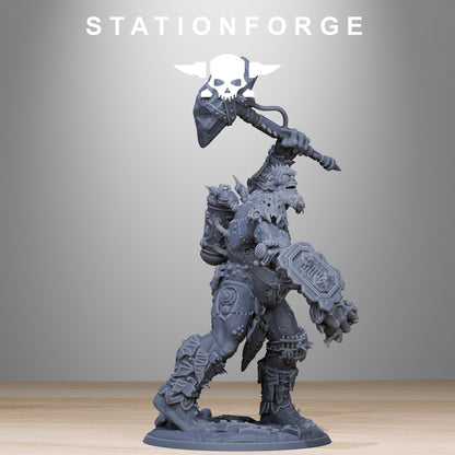 Corrupted Giant, Gigantic Chaotic Stitched-Together Gargant, Sci-Fi Wargames Miniatures by STATIONFORGE