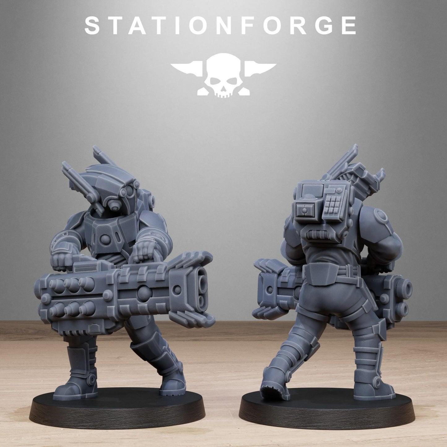 Tarion Heavy Infantry, Communitarian Alien Infantry, Sci-Fi Wargames Miniatures by STATIONFORGE