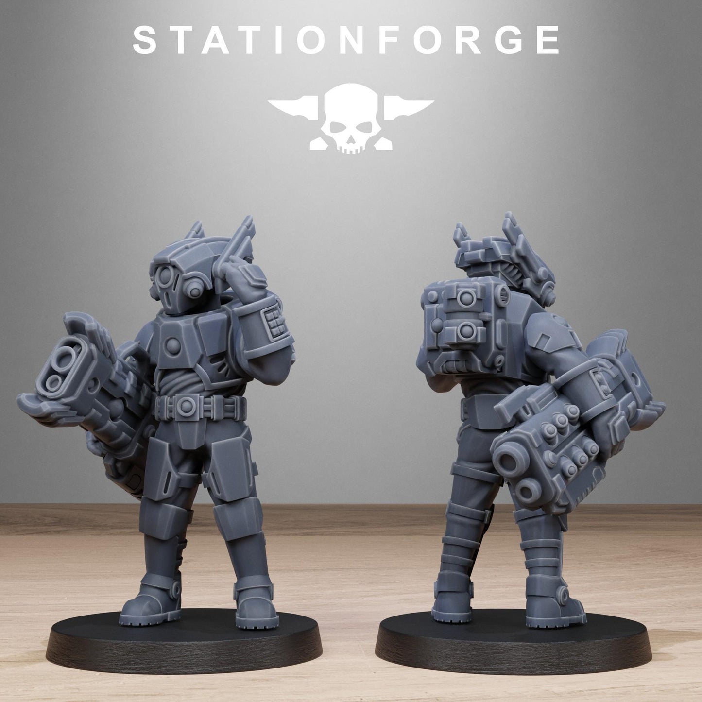 Tarion Heavy Infantry, Communitarian Alien Infantry, Sci-Fi Wargames Miniatures by STATIONFORGE