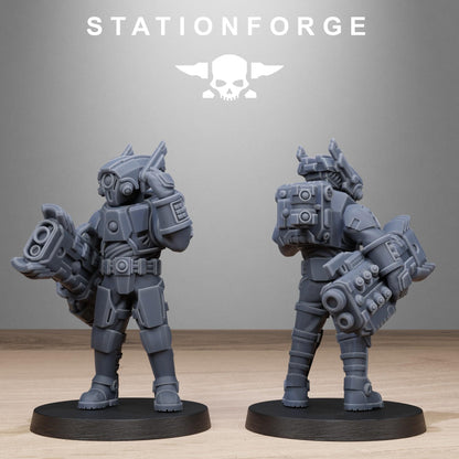 Tarion Heavy Infantry, Communitarian Alien Infantry, Sci-Fi Wargames Miniatures by STATIONFORGE