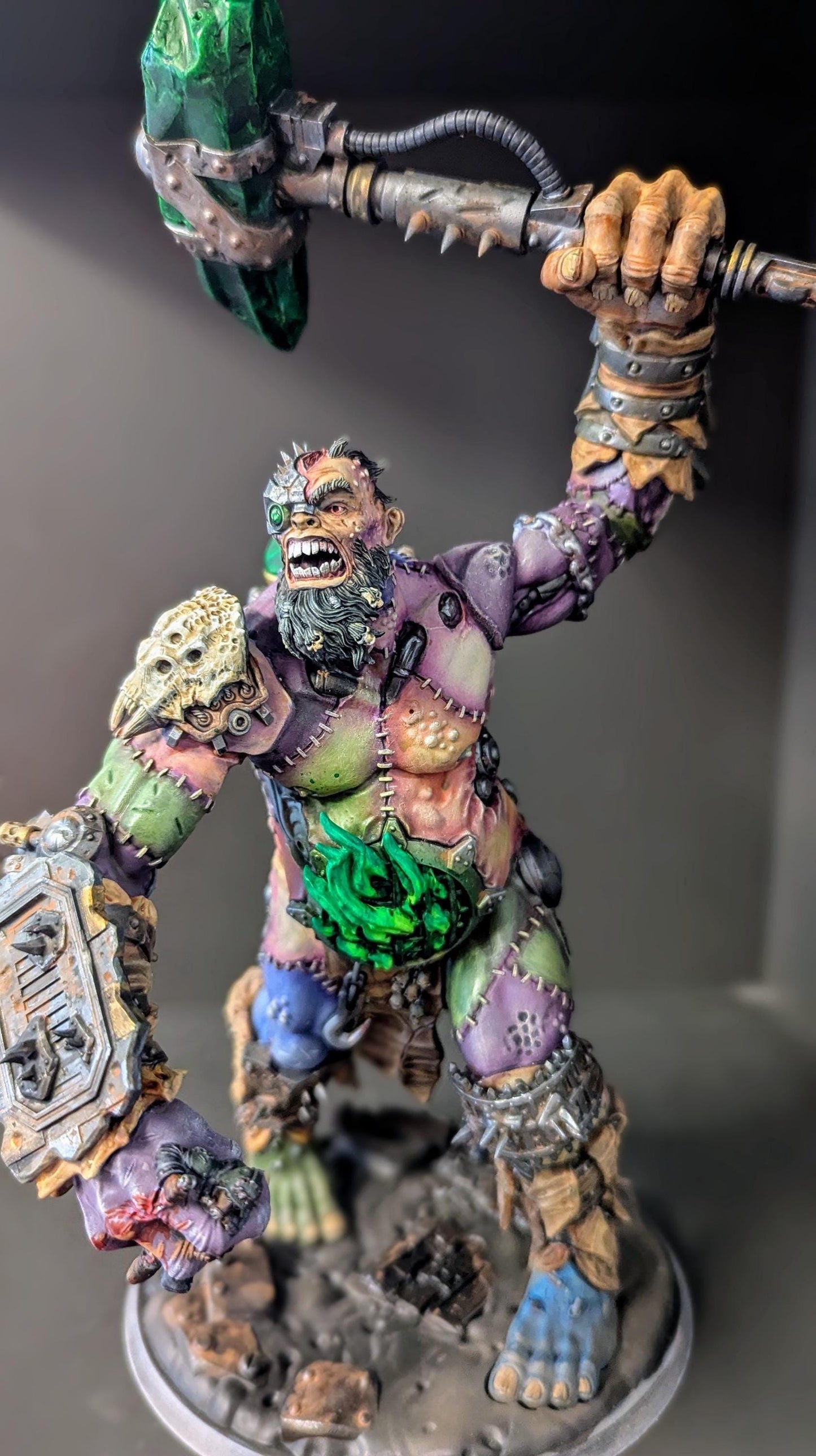 Corrupted Giant, Gigantic Chaotic Stitched-Together Gargant, Sci-Fi Wargames Miniatures by STATIONFORGE