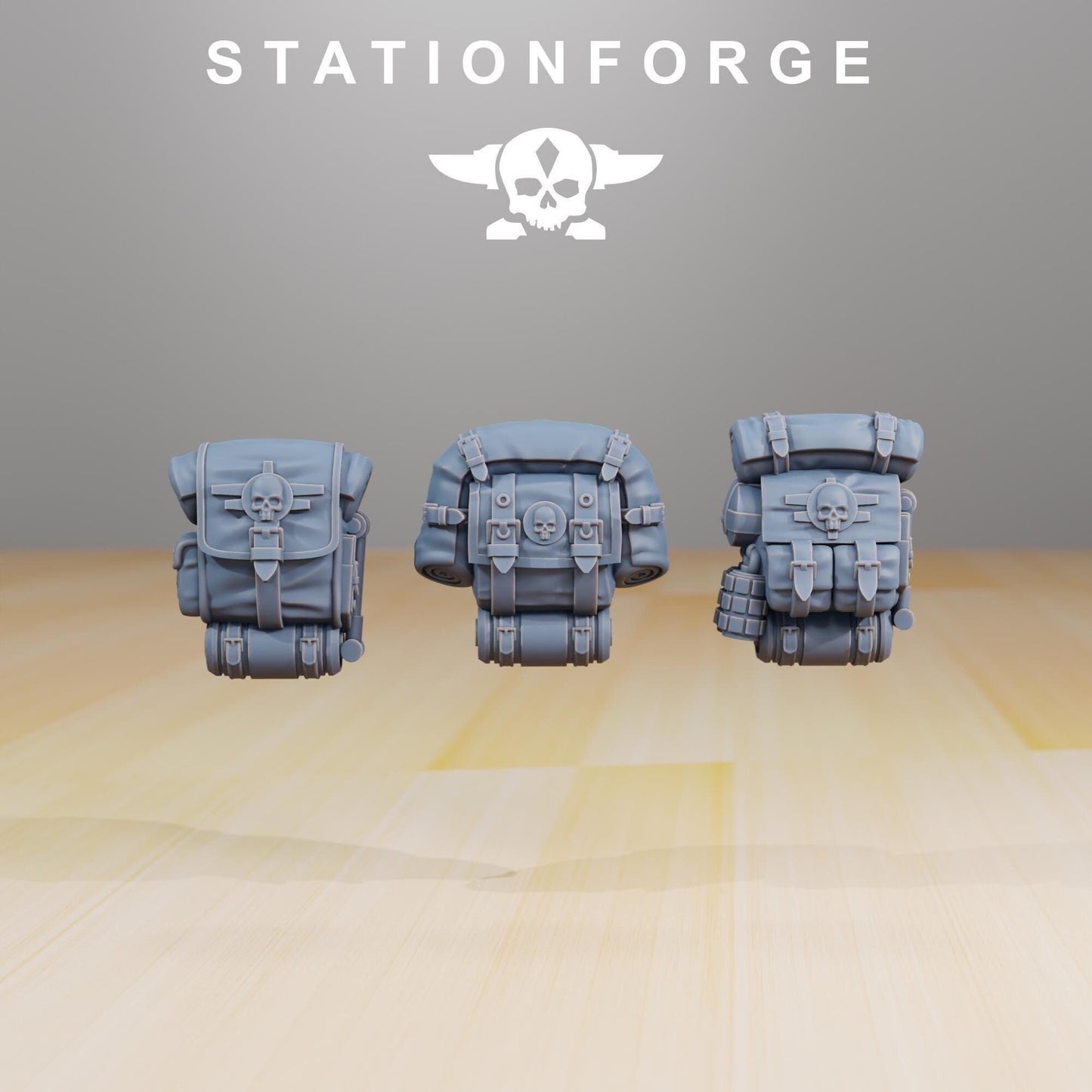 GrimGuard Infantry Builder, Death Korps Proxy, Sci-Fi Wargames Miniatures by STATIONFORGE