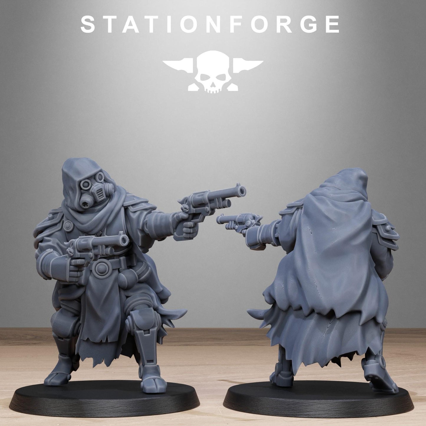 Scavenger Tech Magicians, Space Techno-bots, modular Sci-Fi warriors by STATIONFORGE, Sci-Fi Wargames Cyber-themed Grimdark miniatures