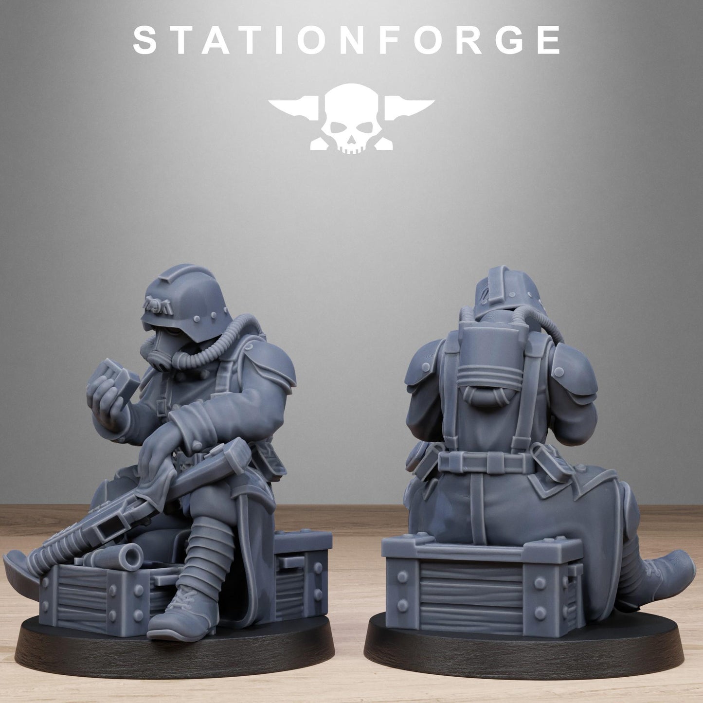 GrimGuard Battlefront, Death Korps Proxy, Sci-Fi Wargames Miniatures by STATIONFORGE