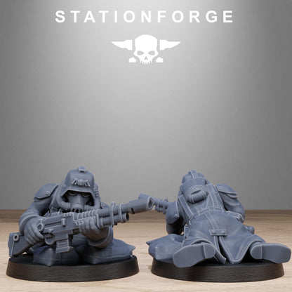 GrimGuard Battlefront, Death Korps Proxy, Sci-Fi Wargames Miniatures by STATIONFORGE