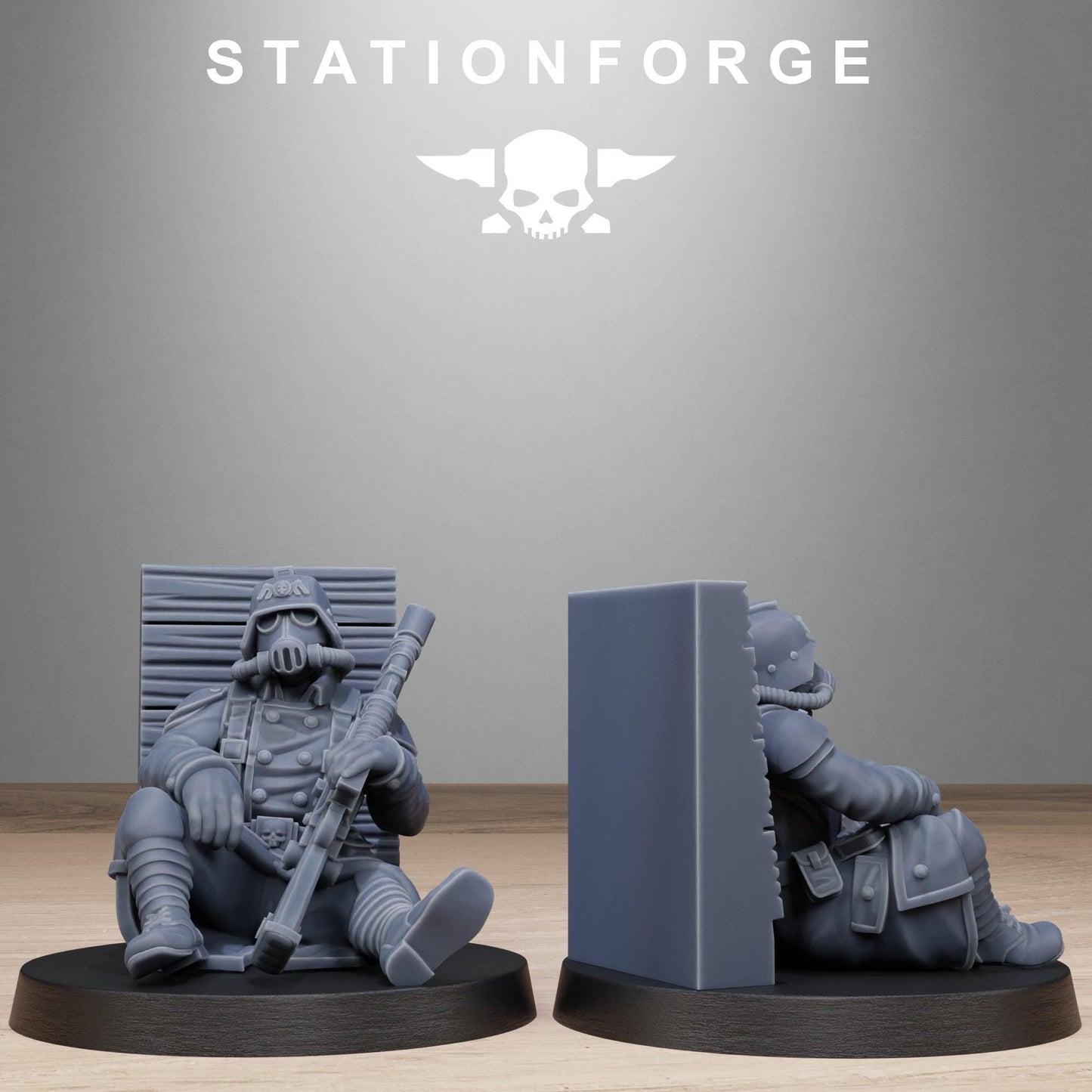 GrimGuard Battlefront, Death Korps Proxy, Sci-Fi Wargames Miniatures by STATIONFORGE