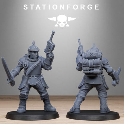 RoyalGuard Bastioners Modular Set Miniatures by STATIONFORGE,  Imperial guard infantry regiment