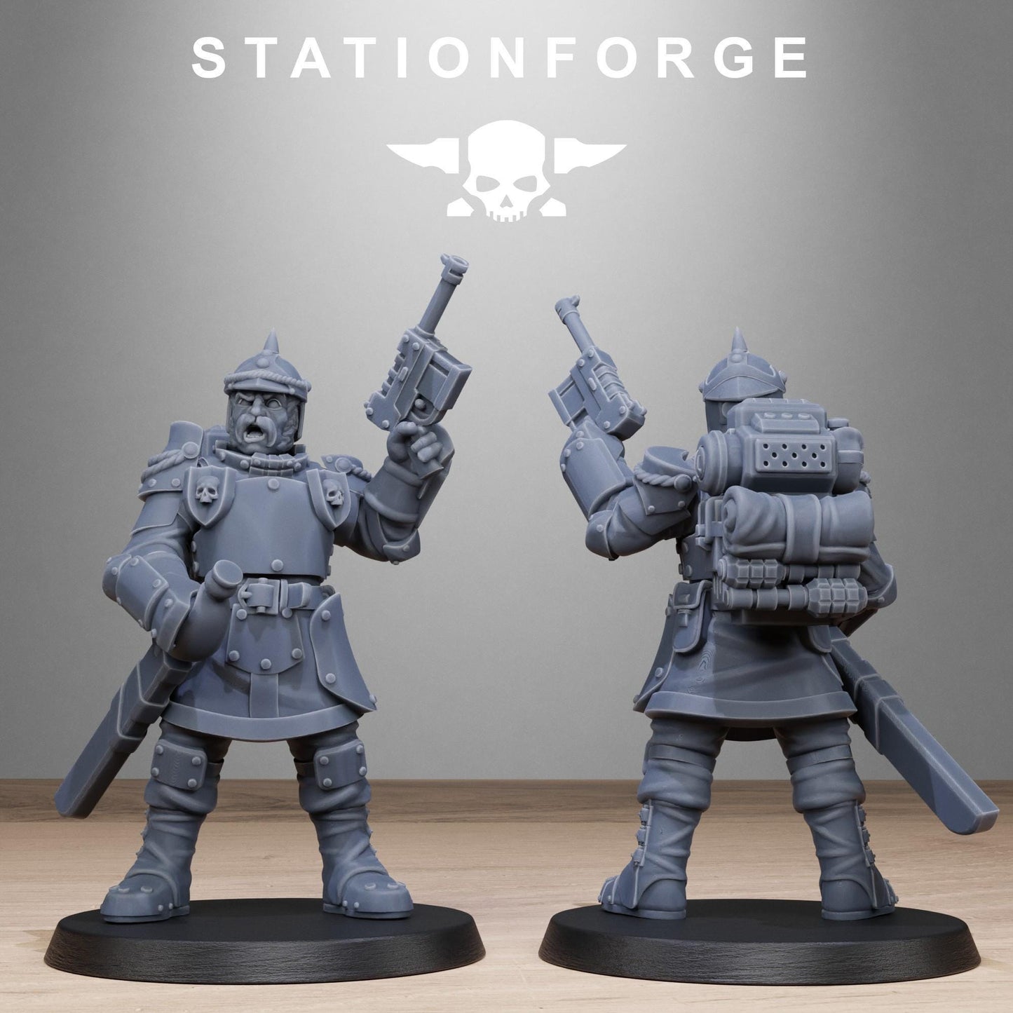 RoyalGuard Bastioners Modular Set Miniatures by STATIONFORGE,  Imperial guard infantry regiment