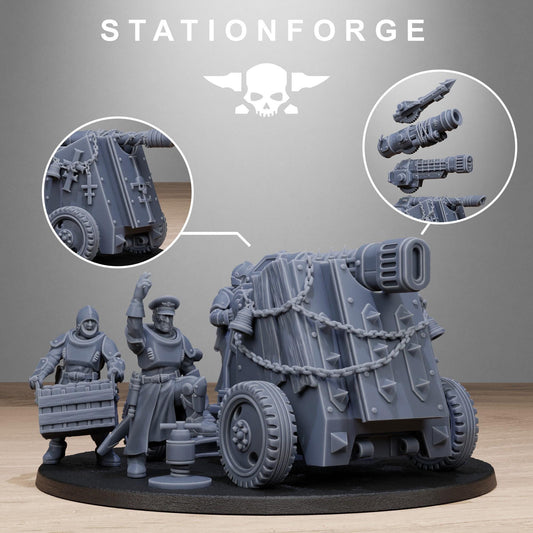 RoyalGuard Light Artillery Miniatures by STATIONFORGE,  Imperial guard infantry regiment