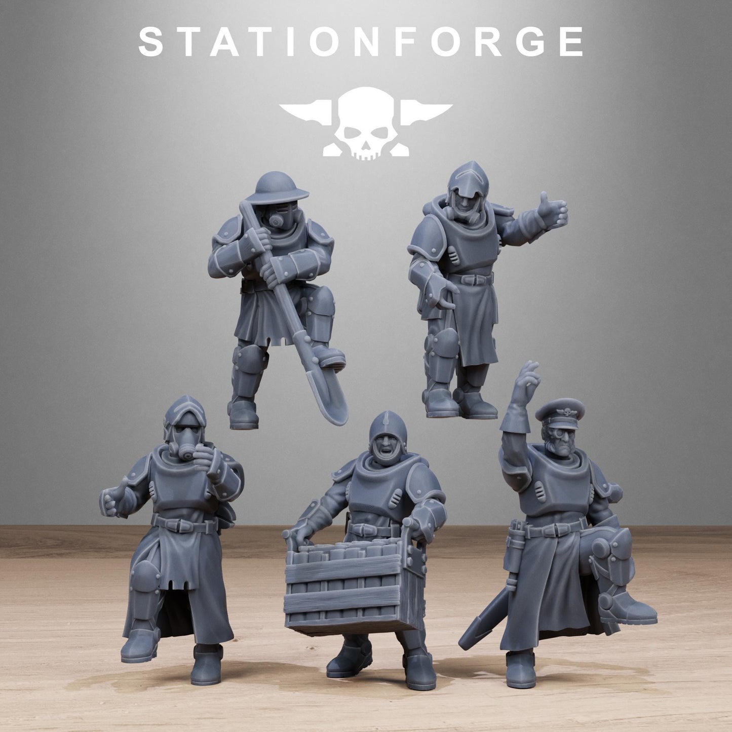 RoyalGuard Light Artillery Miniatures by STATIONFORGE,  Imperial guard infantry regiment