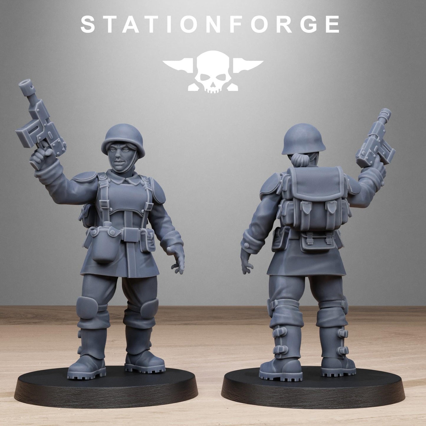 FreeGuard Sisters, Imperial Guard Proxy, Sci-Fi Wargames Miniatures by STATIONFORGE