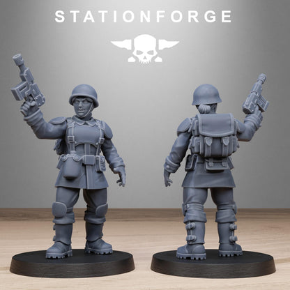 FreeGuard Sisters, Imperial Guard Proxy, Sci-Fi Wargames Miniatures by STATIONFORGE