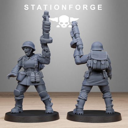 FreeGuard Sisters, Imperial Guard Proxy, Sci-Fi Wargames Miniatures by STATIONFORGE