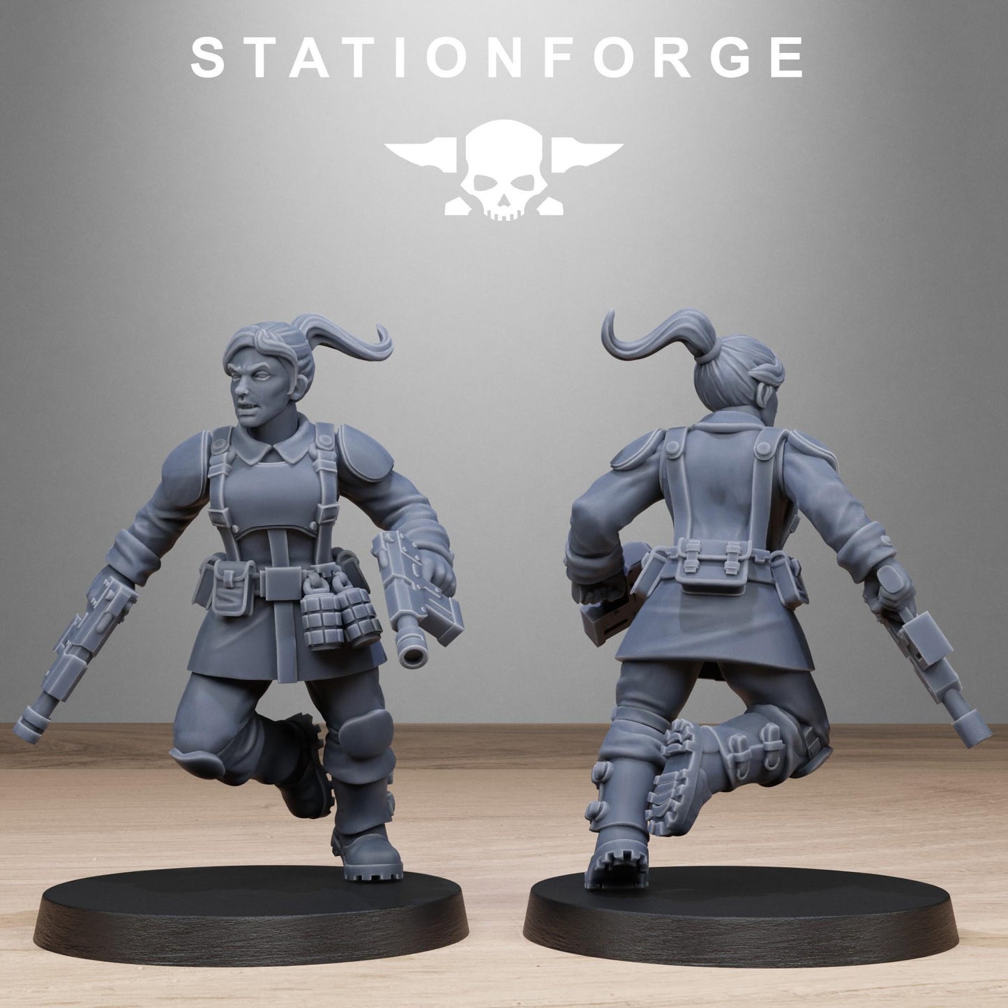 FreeGuard Sisters, Imperial Guard Proxy, Sci-Fi Wargames Miniatures by STATIONFORGE
