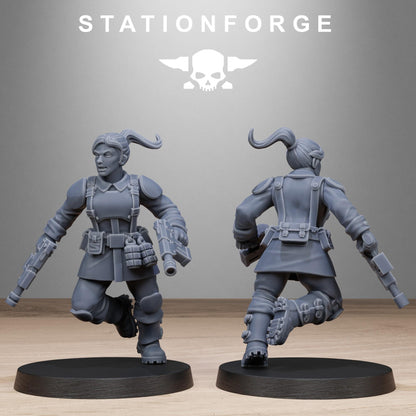 FreeGuard Sisters, Imperial Guard Proxy, Sci-Fi Wargames Miniatures by STATIONFORGE