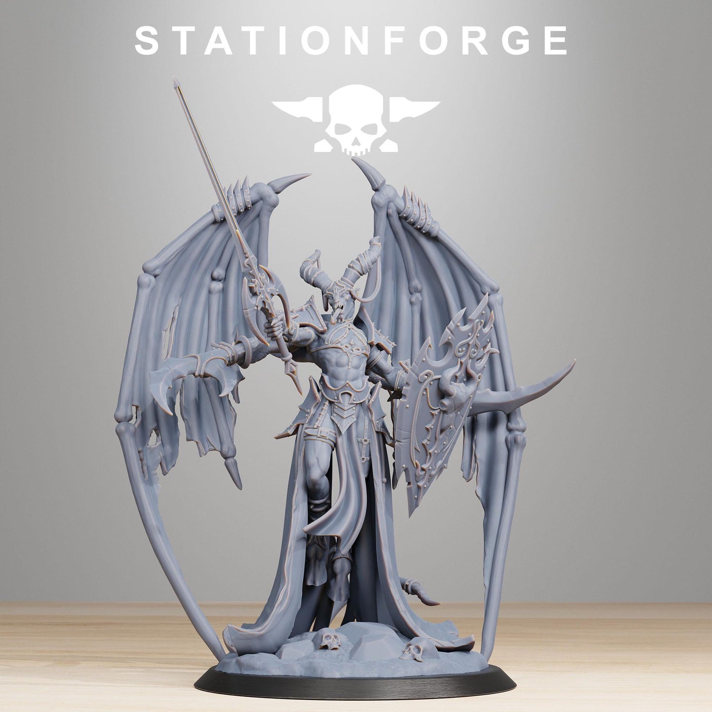 Demon Queen Miniature, STATIONFORGE Grimdark Wargame Model