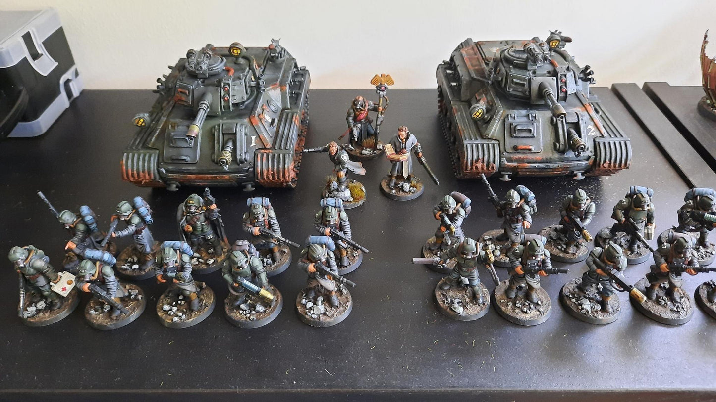GrimGuard Support Tank, Modular Sci-Fi Wargame Miniature by STATIONFORGE