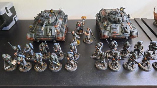 GrimGuard Support Tank, Modular Sci-Fi Wargame Miniature by STATIONFORGE