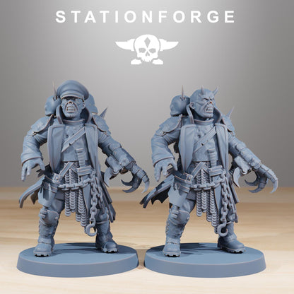Corrupted Guard Miniatures, Chaos Worshipper Sci-Fi Wargames by STATIONFORGE