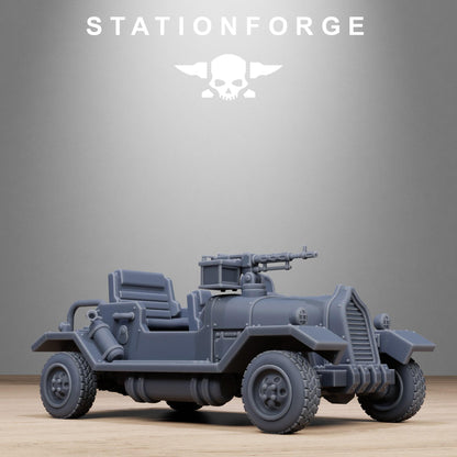GrimGuard Sci-Fi Vehicle Miniatures, STATIONFORGE Imperial Guard Transports