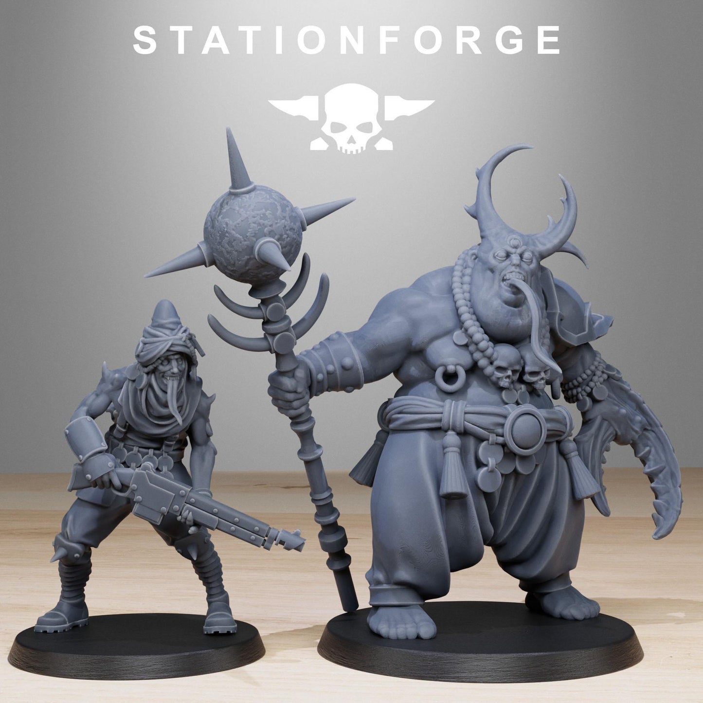 Corrupted Guard Abhumans Miniatures, Sci-Fi Wargames Models by STATIONFORGE