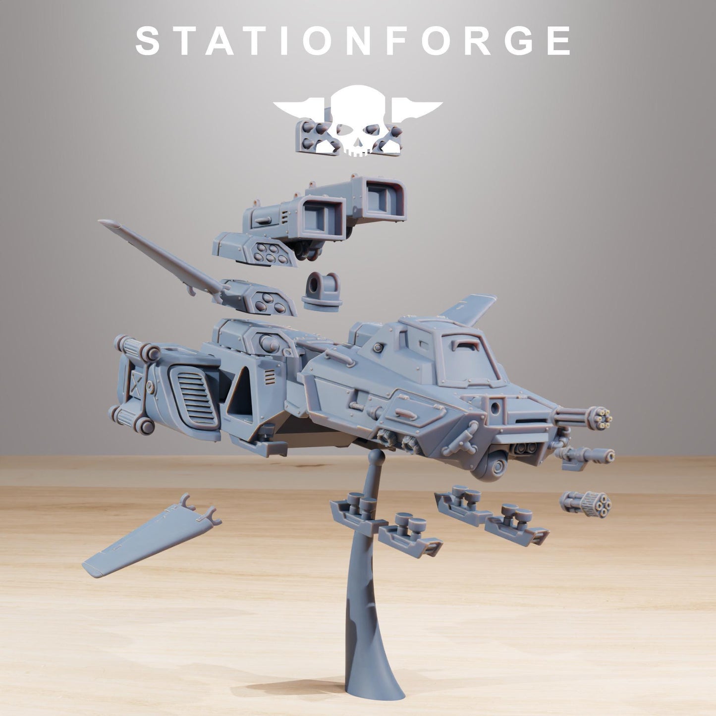 Socratis Speeder - Socratis Marines  - Futuristic Marine Army, Sci-Fi Space Scout Vehicle by STATIONFORGE