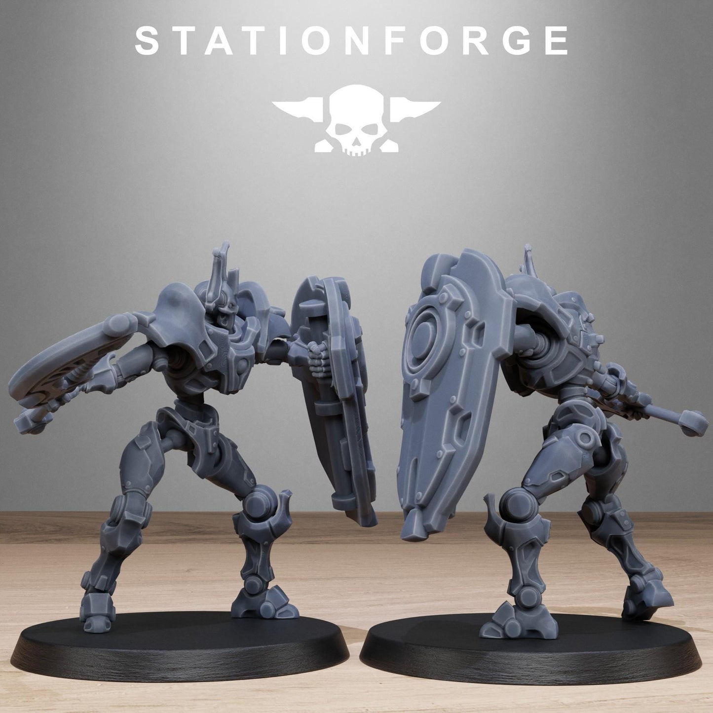 Astronet Blades, Modular Sci-Fi Undead Robot Warriors by STATIONFORGE, Grimdark Wargames Proxy