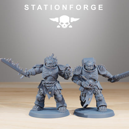Socratis Doom Reapers, Modular Sci-Fi Marine warriors by STATIONFORGE, Grimdark Wargames Proxy