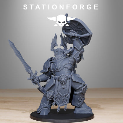 Socratis Archon Sir Thalion, Modular Sci-Fi Marine warriors by STATIONFORGE, Grimdark Wargames Proxy