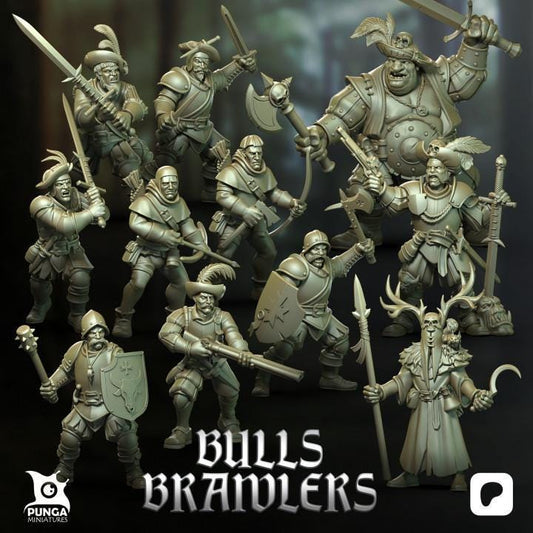 Bulls Brawlers by Punga Miniatures - Wargame Scale 3D Printed Miniature