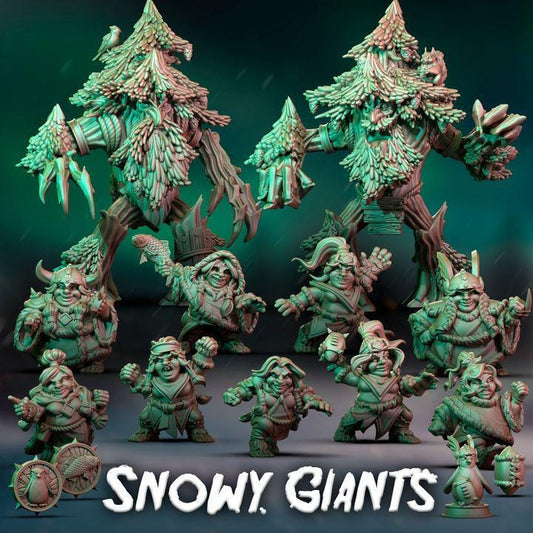 Snowy Giants by Punga Miniatures - Wargame Scale 3D Printed Miniature