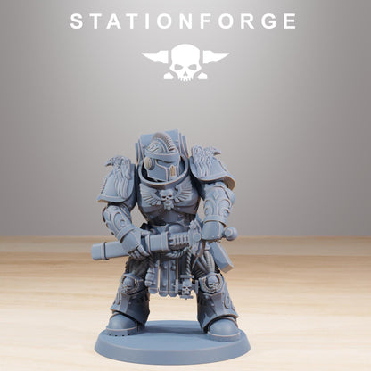 Socratis Guardmen, Modular Sci-Fi Marine warriors by STATIONFORGE, Grimdark Wargames Proxy