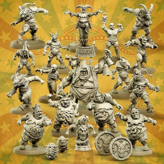 Plague Carnival by Punga Miniatures - Wargame Scale 3D Printed Miniature - Full Team
