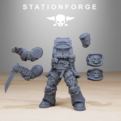 Socratis Light Reinforcement, Modular Sci-Fi Marine warriors by STATIONFORGE, Grimdark Wargames Proxy