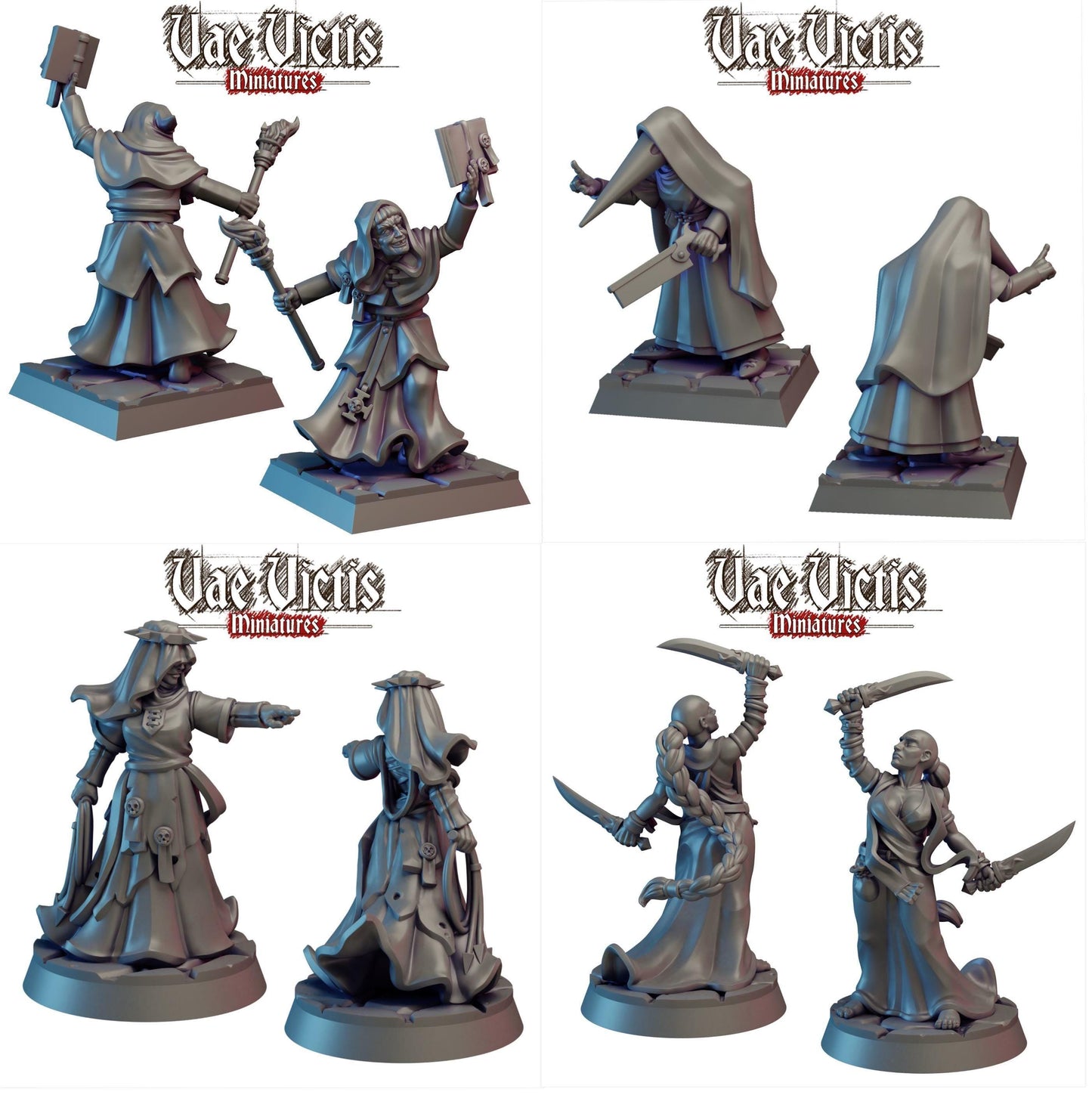 Vae Victis Ladies of the Cloth Miniatures, Fantasy RPG Wargame